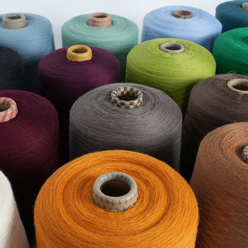 48Nm/2 80% Katun 20% Benang Rami Sisir